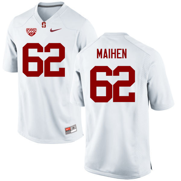 Men Stanford Cardinal #62 Austin Maihen College Football Jerseys Sale-White